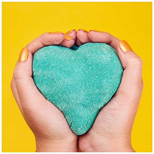 Kinetic Sand, Twinkly Teal 2lb Bag of All-Natural Shimmering Play Sand for Squishing, Mixing and Molding, Sensory Toys for Kids Ages 3 and up