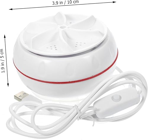 Miniatura 9 de jojofuny Mini lavadora de viaje de 30 W, lavadora USB portátil para dormitorio, ropa compacta, alta torsión, limpieza profunda eficiente para ropa