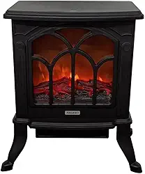 Aquecedor Elétrico Lareira Retrô Chama 3d - 110v