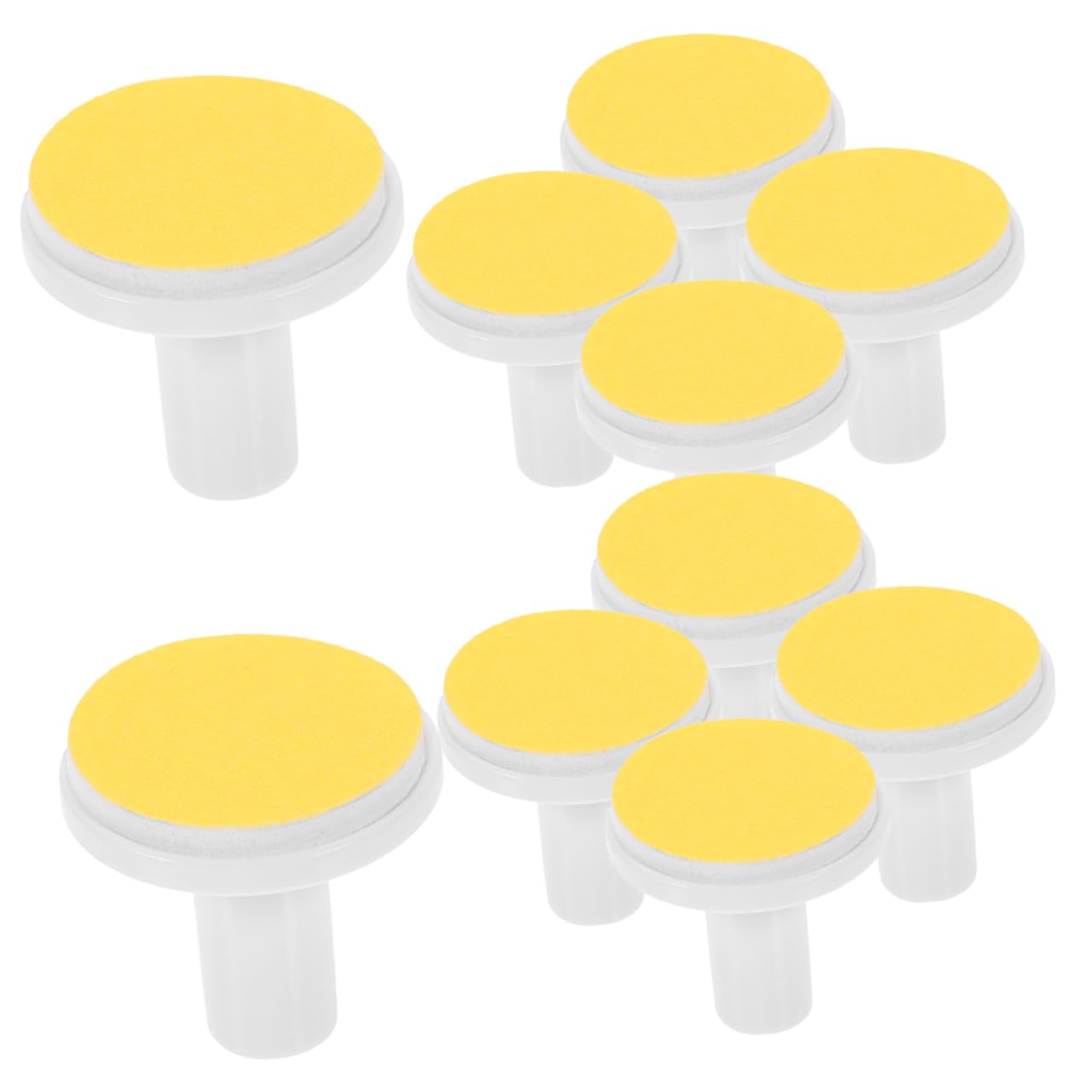 24pcs Electric Nail File Replacement Heads for Adults, Yellow