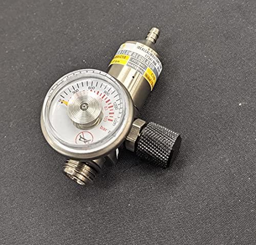 0.5lpm Nickel Plated Brass Fixed Flow Calibration Gas Regulator Compatible with BW Technologies, Industrial Scientific, RAE, RKI Monitors - 0.5lpm Nickel Plated Brass Fixed Flow - C10 Fitting