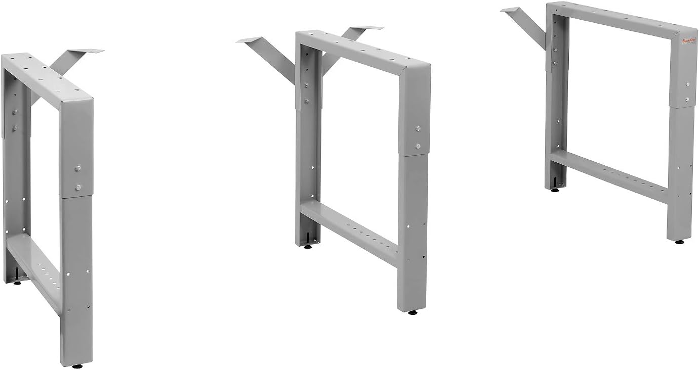 BenchPro Garage Workbench Table Frame 26" Depth Black 29" to 35