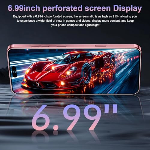 Image of 17PM Smartphone: Snapdragon 8 Gen 3, 12GB RAM + 512GB Storage, 7000mAh Battery, 6.99-inch Display, 68MP+108MP Camera, Android 15, 5G, Dual SIM - Superior OS Outperforms Competitors (Burgundy)