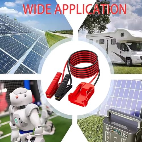 Portable Car Jump Starter for 18V Battery, 8AWG Heavy Duty Booster Cables with Copper Clamps, Emergency Battery Jumper P - Additional View