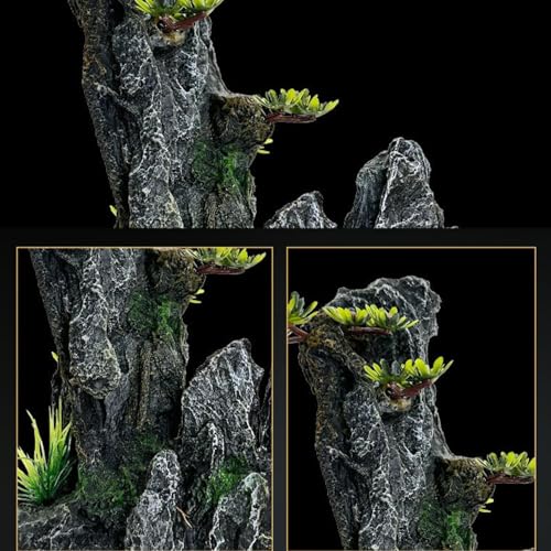 Roches d'aquarium réalistes à grand relief pour aquascaping - 8
