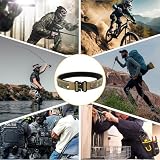 aiGear Pasek Taktyczny | Męski Pasek Bojowy MOLLE | Regulowany Pasek Duty Rigger | do Military Outdoor Sports, moro, S-116cm(Fits Waist 80-90 cm)