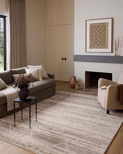 Image of Loloi Amber Lewis Monty Collection MOT-02 Ivory /Natural 11'-6 inch x 15', .50 inch Pile Height, Area Rug