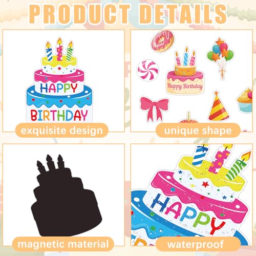 Imanes decorativos de cumpleaños 25 piezas miniatura 3