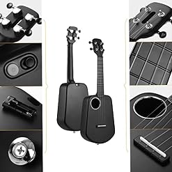 Btuty Ukulélé Populele de concert intelligent de 58,9 cm avec support en fibre de carbone ABS et lumière LED pour… - Les Beatles, Paul McCartney, John Lennon, RIngo Starr, George Harrison Btuty Ukulélé Populele de concert intelligent de 58,9 cm avec support en fibre de carbone ABS et lumière LED pour… – Image 6