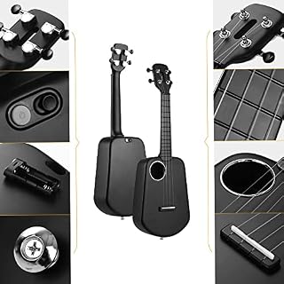 Btuty Ukulélé Populele de concert intelligent de 58,9 cm avec support en fibre de carbone ABS et lumière LED pour… - Les Beatles, Paul McCartney, John Lennon, RIngo Starr, George Harrison Btuty Ukulélé Populele de concert intelligent de 58,9 cm avec support en fibre de carbone ABS et lumière LED pour… – Image 6