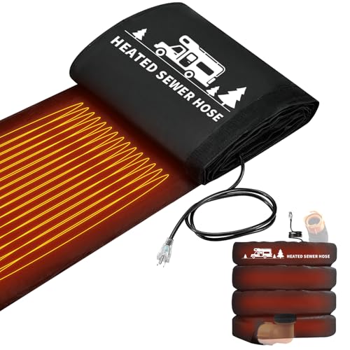 Image of Outtsp 15FT Heated RV Sewer Hose Sleeve, Avoid Freezing at -45F, Insulated Waterproof Heated Cover for RV Sewer Hose (Not Included), RV Winter Accessories for RV Camper