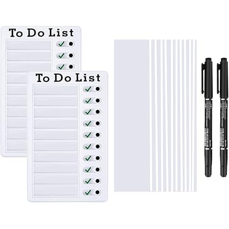 2 stuks memo checklist schoolborden voor kinderen