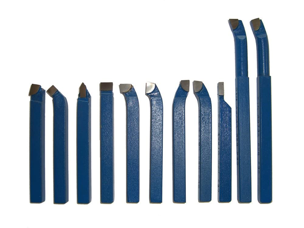 PAULIMOT Drehmeißel-Set 11-teilig mit Hartmetallplatten P30, DIN 4976, 12 mm