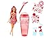 Barbie Pop Reveal Doll & Accessories, Watermelon Crush Scent with Red Hair, 8 Surprises Include Slime & Squishy Puppy