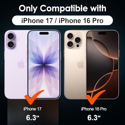 Image of Mr.Shield 360 True Privacy Screen Protector Tempered Glass Guard for iPhone 17 and iPhone 16 Pro, 4-Way Anti-Spy with Easy Installation Kit, 9H Hardness, 3D Curved Edges, Case-Friendly