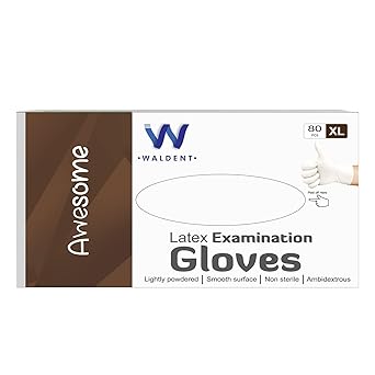 WALDENT Latex Premium Examination Gloves (XL)