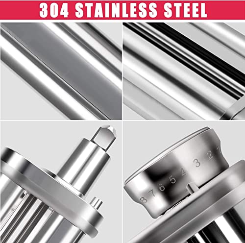 Pasta Roller for All KitchenAid Stand Mixer, Electric Dough Roller with 8 Different Thickness Adjustments, Stainless Steel Pasta Maker Attachment for Kitchen Aid Accessories by WJBCNEENT - Image 4
