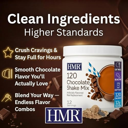 Image of HMR 120 Chocolate Meal Replacement Shake Powder, 2 Pack