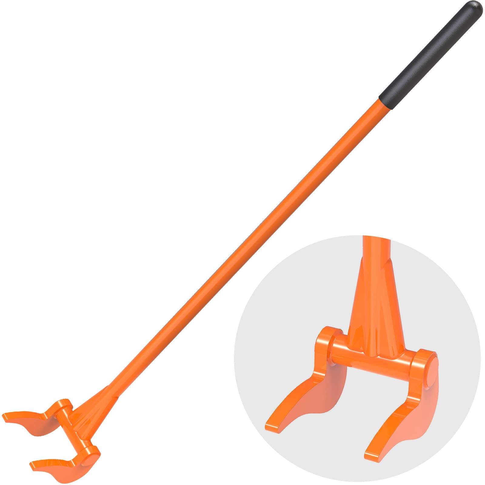 Enhanced Pallet Buster Fully Welded Deck Board Removal Tool 50'' Non-Slip Handle, All-Steel Deck Removal Tool One Piece Pallet Breaker Tool, Saves Time and Effort in Deck, Pallet Demolition