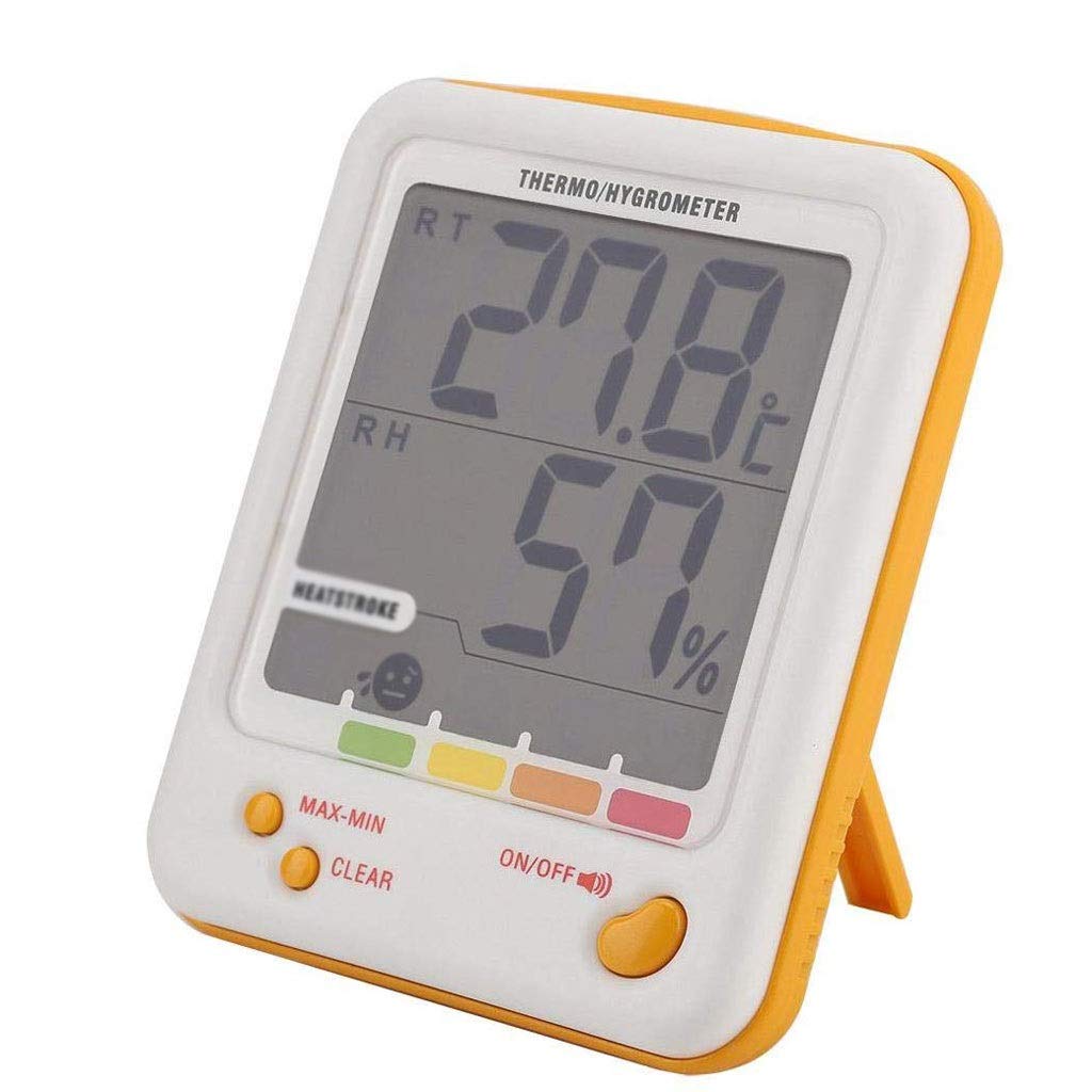 Digital Thermometer Indoor Hygrometer Humidity Meter Room Temperature Monitor Large LCD Display for Home Car Office