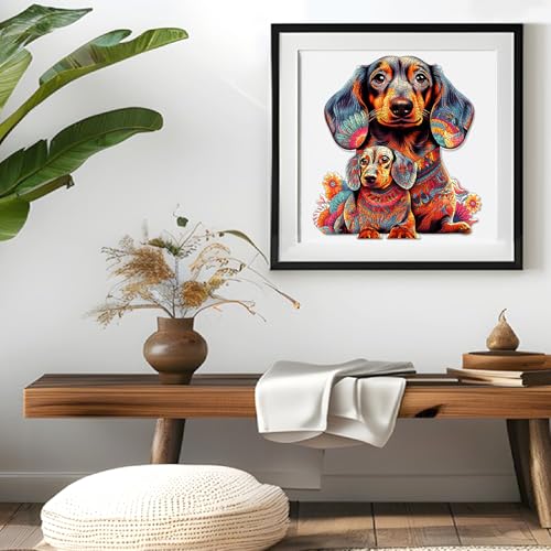 Puzzle de Madera para Adultos - Rompecabezas de 200 Piezas con Formas Irregulares de Animales, Regalo Creativo Único para Adultos y Niños miniatura 6