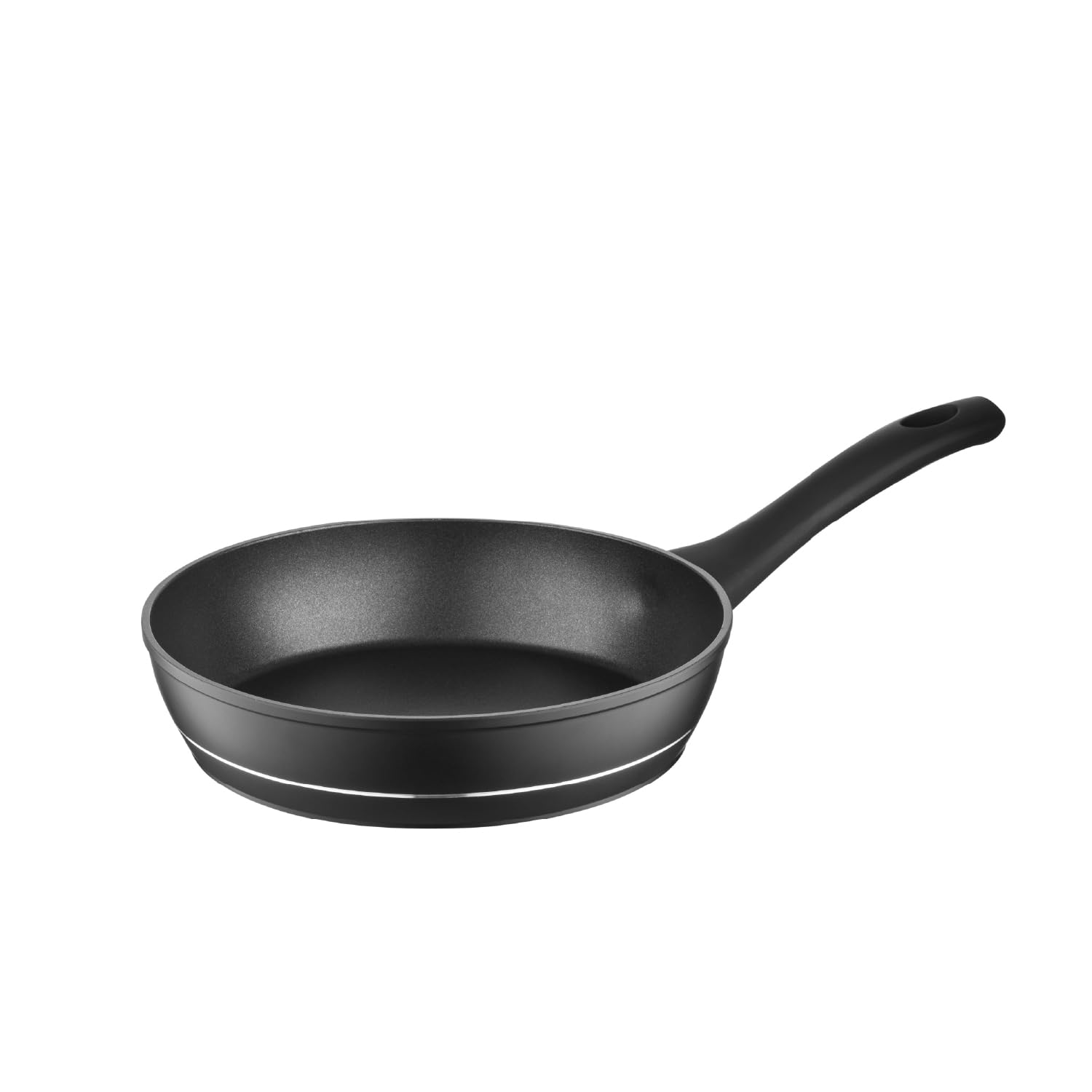 FLORINA Aluminium Bratpfanne 20 cm Durchmesser I Universalpfanne DELUX Antihaftbeschichtet I Anti-Kratz Pfanne mit Induktionsboden I Pfanne Geeignet für Induktionsherd, Gasherd, Elektroherd (Schwarz)
