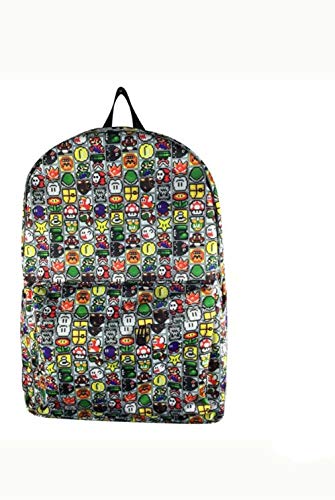 FENGHE Bolso de Mario Dibujos Animados Super Bros Yoshi Toad Boo Bowser Kirby Graffiti