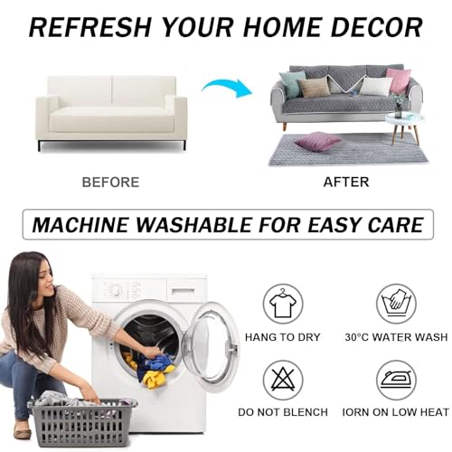 Housse de canapé en peluche matelassée pour cocooning - 8