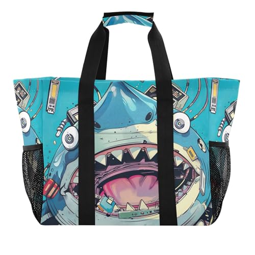 Sac de plage grand format imperméable avec poches de rangement voyage piscine