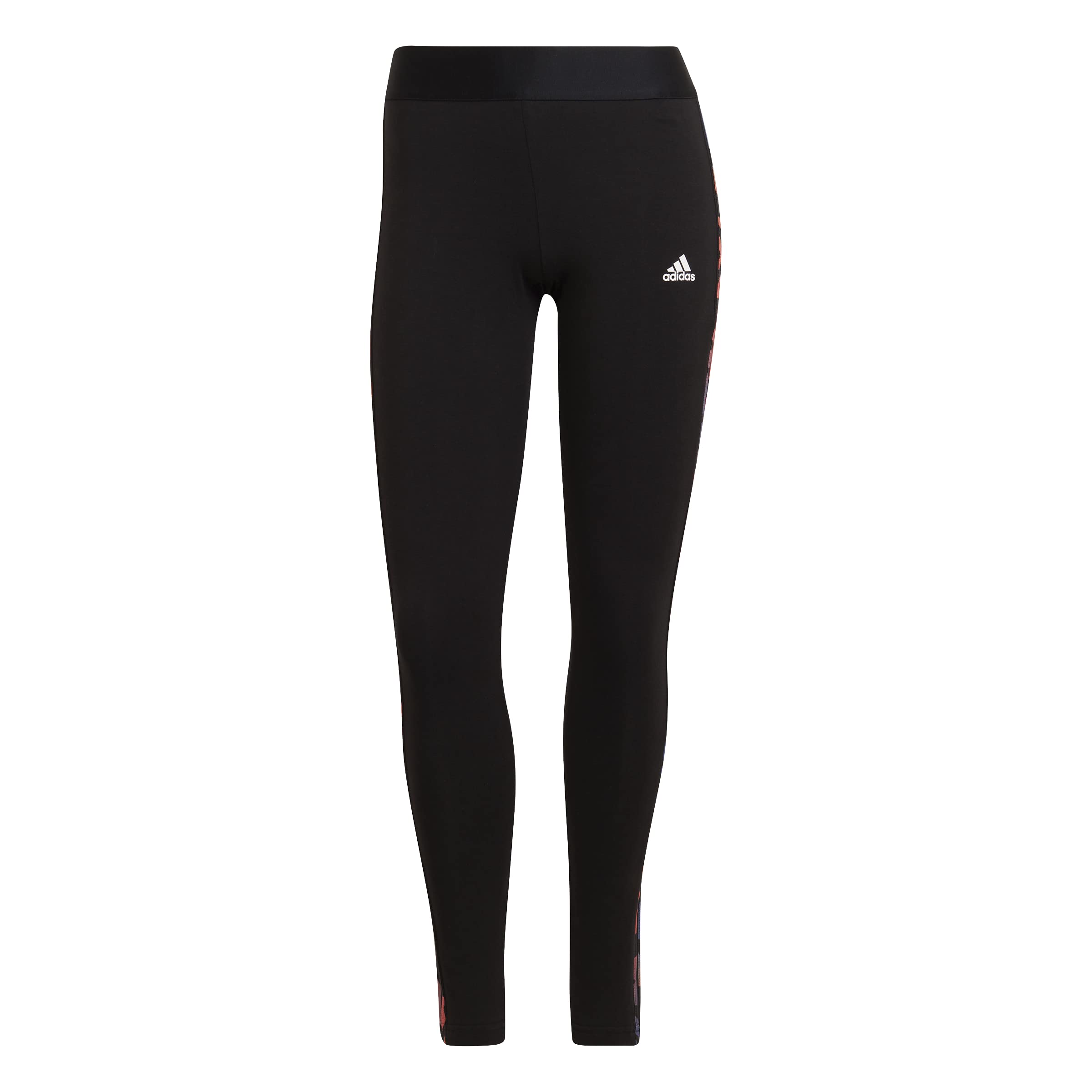 adidas Women's Essentials 3-Stripes Leggings 3/4 Length Tights, Black, S