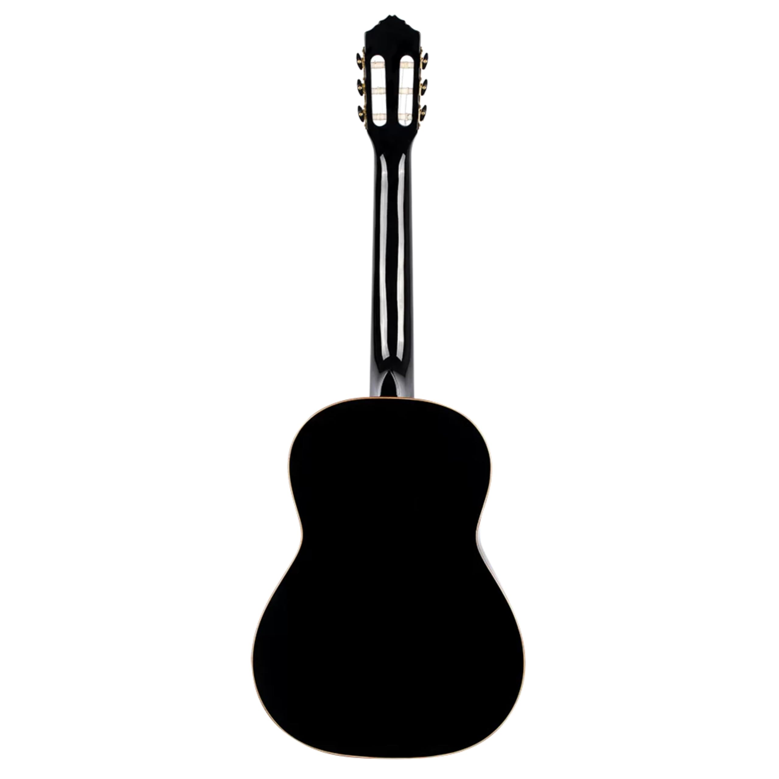 Ortega Guitars Chitarra Concerto Nera Misura Standard - Serie Family - include Gig Bag - mogano/top in abete (R221BK)