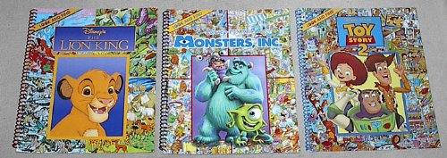 Look and Find 3-book set: Disney's The Lion King; Disney & Pixar Monsters, Inc.; Disney & Pixar Toy Story 2 (Look and Find) Spiral-bound