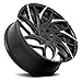 DUB 24X10 5X115 Gl-Blk-Mch-Spk 15Mm Gloss Black with MACHINED Spokes Wheel with Aluminum (24 x 10. inches /5 x 115 mm, 15 mm Offset)