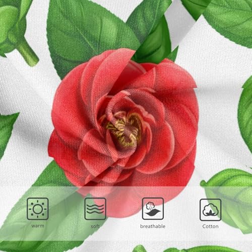 Red Floral Green Leaves White Toddler Girls Underwear 2t Cotton Panties Little Girl Designer Kids Undies Briefs3