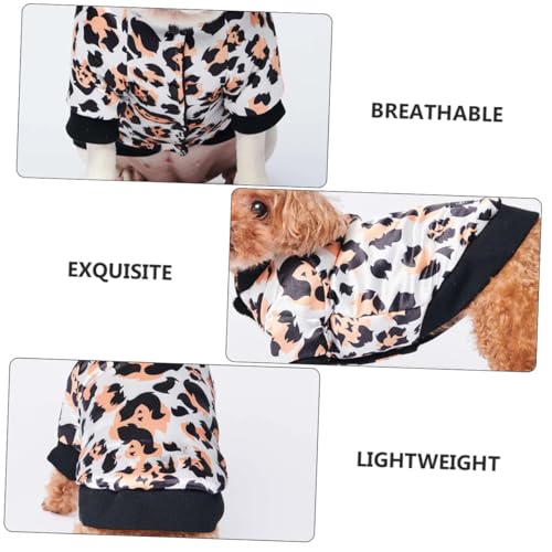 Manteau chaud pour petit chien 2XL gilet en coton imprimé léopard - 5