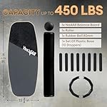 Yes4All 2-in-1 Balance Boards Set, 9 Adjustable Modes Surf Trainer, Wobble Board Exercise for Adults, Includes Roller & Ball - Image 2
