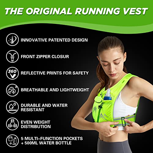Revali RUNNINGVEST NEW-GREEN Running Vest, Usa Original Patent thumb #1