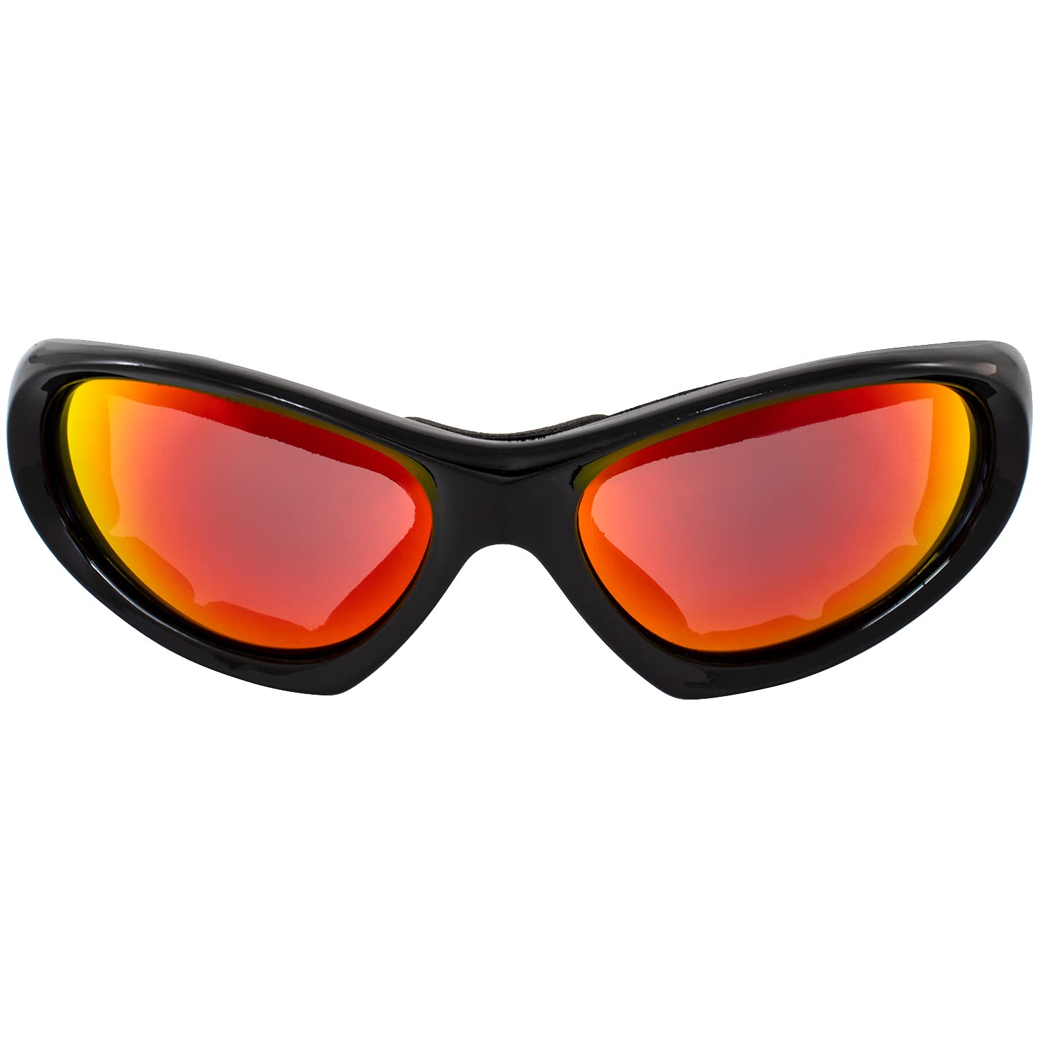 Hurricane Eyewear Category 5 Jet & Water Ski Floating Sunglasses to Goggles 2 Pairs Black with Red Lens & Red with Polarized Smoke Lens