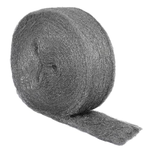 MOGRQAP Lana de Acero para Proteger Contra Ratones, 20M Lana de Acero 0 para Agujeros, Grietas en Paredes, Lanas de Alambre para Limpieza y Pulido de Madera, Vidrio, Metal, Bronce, Cobre