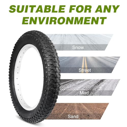 (76-305) 16×3.0 Inch E-Bike Tire 35 P.S.I Heavy Duty