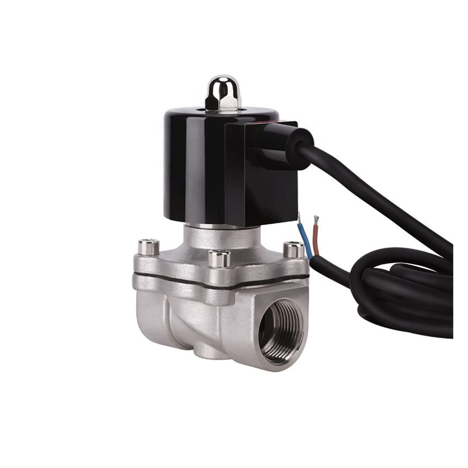 JNURGWLYH 3/4" Normally Closed 304 Stainless Steel Fountain Solenoid Valve 110V 24V 12V 24v Solenoid Valve for Underwater(Bsp-120vac-nbr-seal)