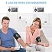 Blood Pressure Monitor Upper Arm, Puruizt Accurate Automatic Digital Blood Pressure Machine with Wide-Range Adjustable Cuff, Large Display and 2x120 Readings Memory Dual Users Mode for Home Use