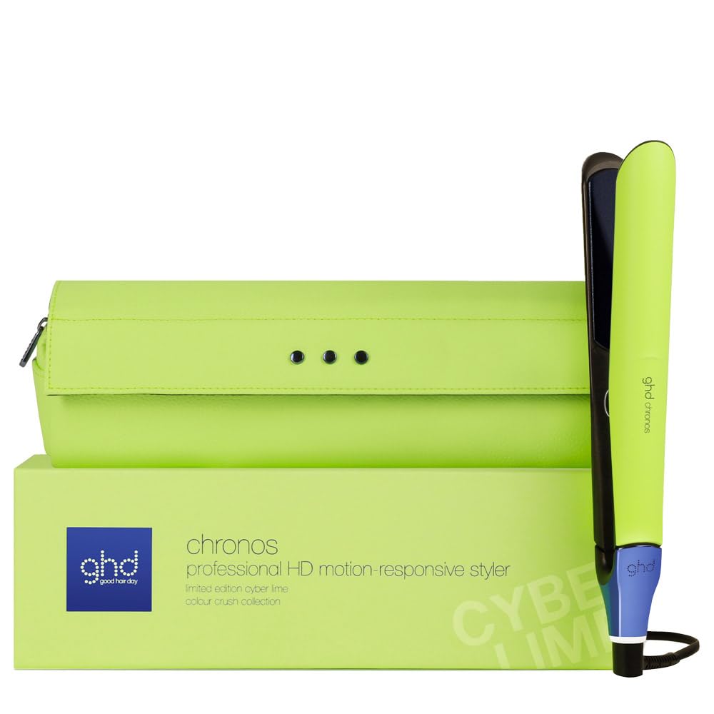 GHDStyler Chronos - Professional Straightener for All Hair Types (Electric Green Litron) - Colour Crush Collection