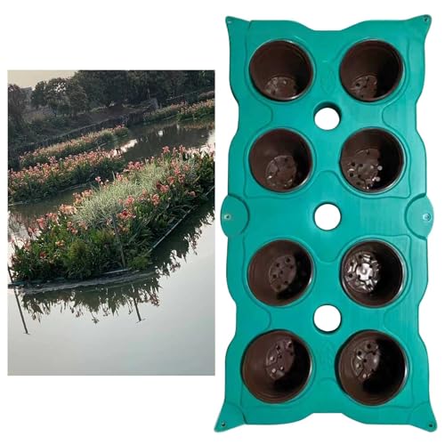 Panier de jardinière flottant pour étang filtrant et île de plantes aquatiques anti-algues