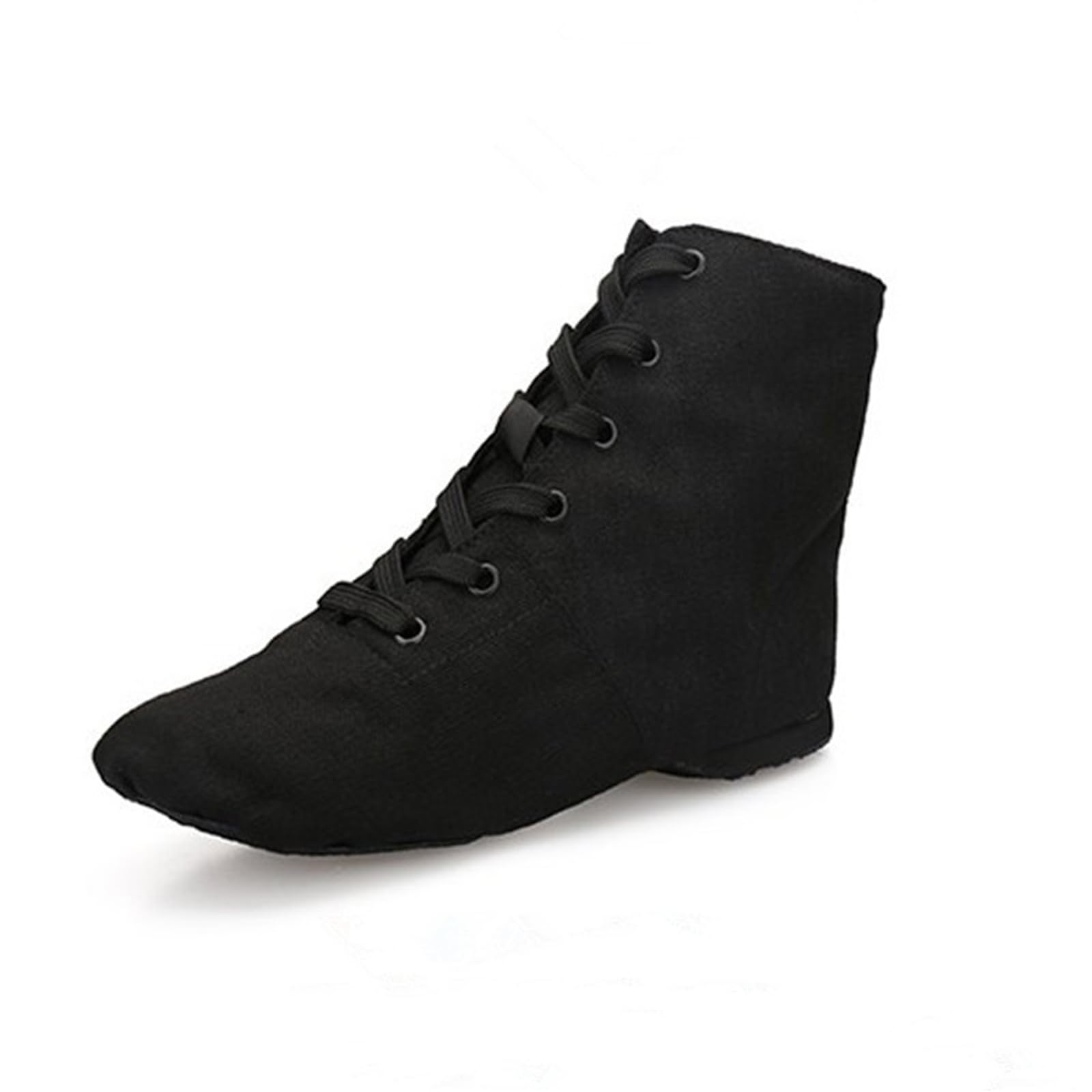 Chaussons De Danse Jazz En Toile Inlefen - Semelle Souple Fendue, Lacets, Pour Femmes