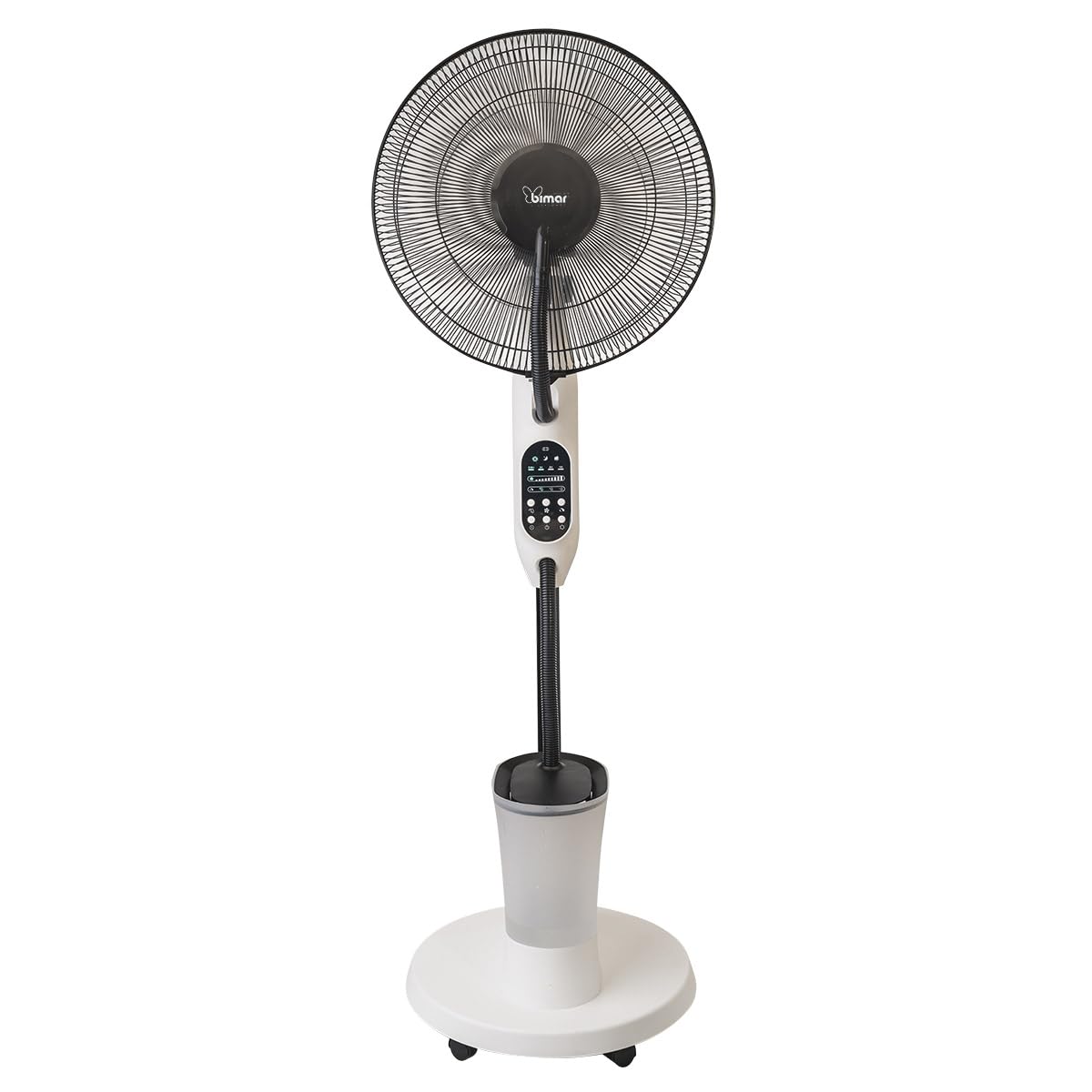 bimar VPN42 Ventilatore a Piantana con Nebulizzatore e Ventilazione Intensità Aria Regolabili. Ventilatore Elettronico 3 Velocità con Timer e Telecomando. Elica Ø 40 cm con 3 Pale
