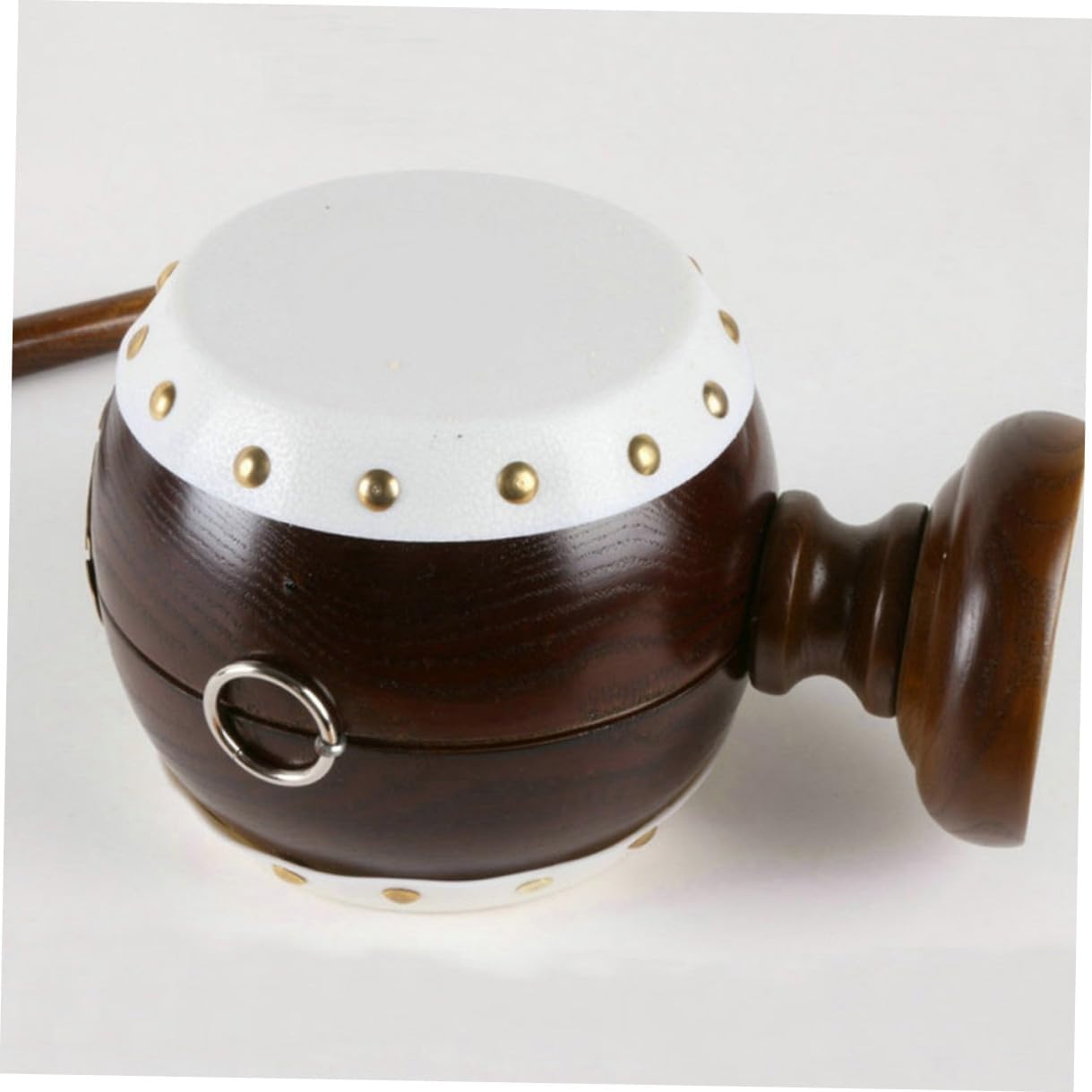 Alasum Wooden Piggy Bank Money Saving Box Large Drum Shape Unique Money Jar for Adults Home Decor and Coin Storage