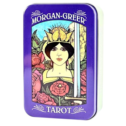 I.I.J タロットカード モーガン・グリア・タロット 缶入り Morgan-Greer Tarot in a Tin ウェイト版 78枚 タロット占い 日本語解説書付き 正規品