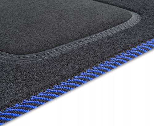 M MOTOS Velours Standard Fahrermatte 1-teilig kompatibel mit Audi A1 8X 2010-2018 - Standard,...