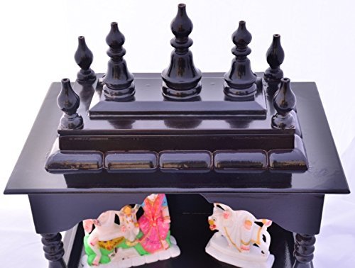 Templo casero de madera MDF marrón de 47cm altar devocional para interior 3